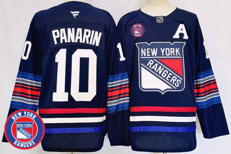 Men New York Rangers #10 Panarin Blue Fanatics 2025 NHL Jersey style 7